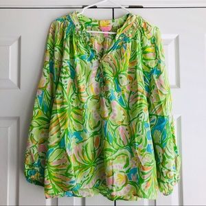 Lilly Pulitzer Elsa Top in Elephant Ears